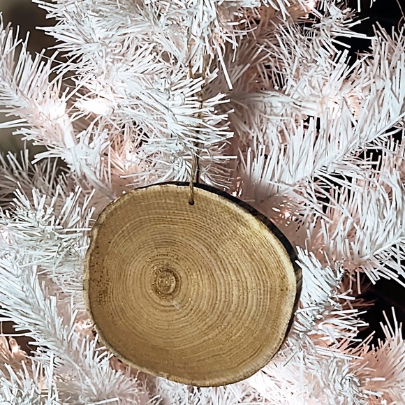 Hand Crafted Decoupage Wooden Christmas Ornament/Joy To The World Tree Decor - Picture 2 of 2